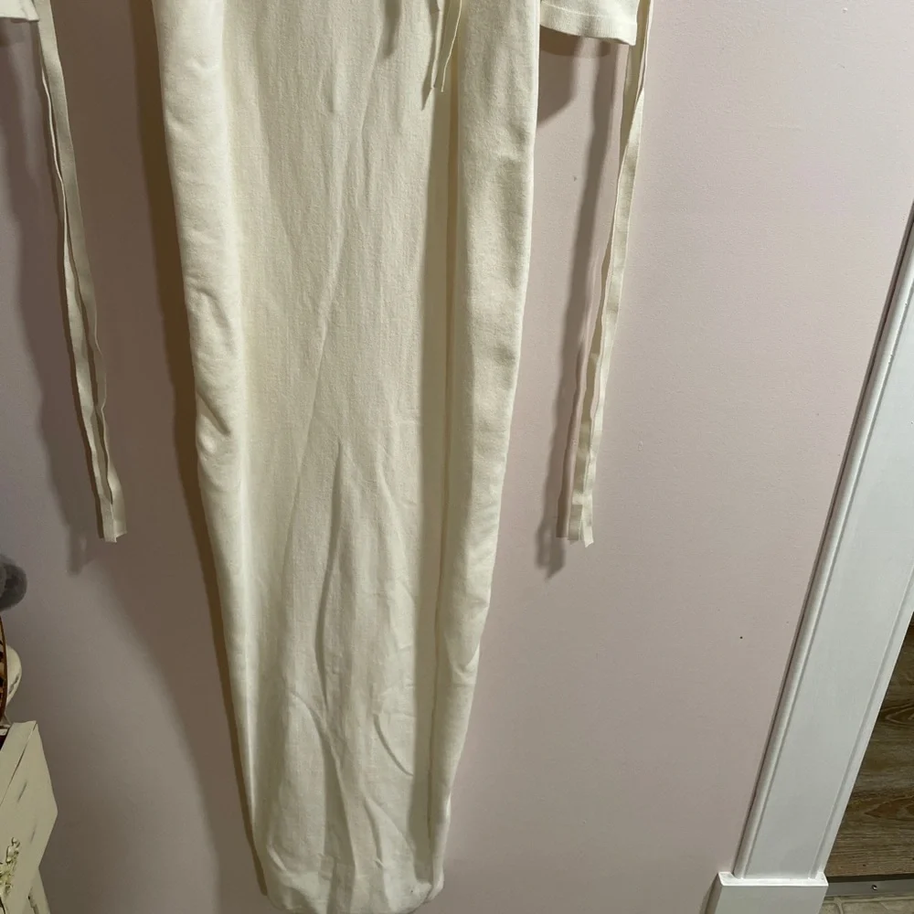 NWT Jacquemus La Robe Arnesi Ribbed Knit Dress Off-White - Picture 4 of 7